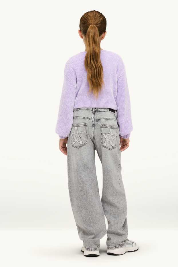 Nen - Estrella - barrel jeans - texà gris