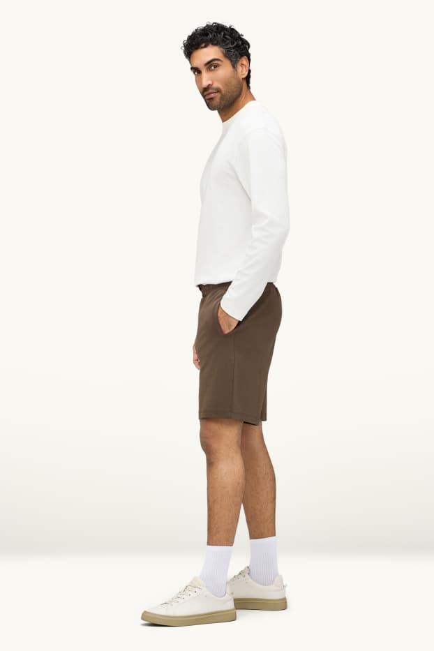 Herren - Sweatshorts - khaki
