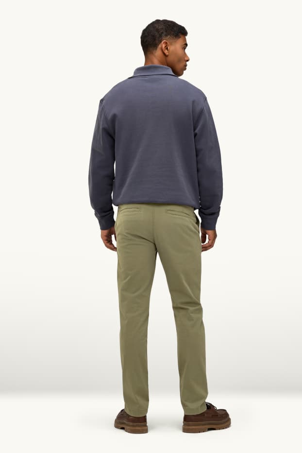 Bărbați - Chino - slim fit - verde