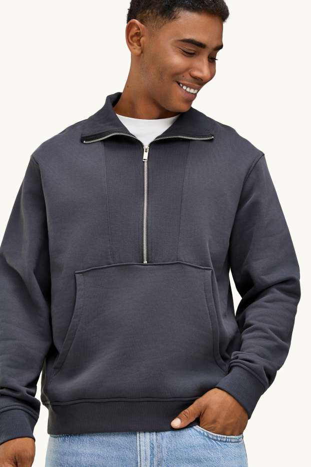 Hommes - Sweat - gris foncé