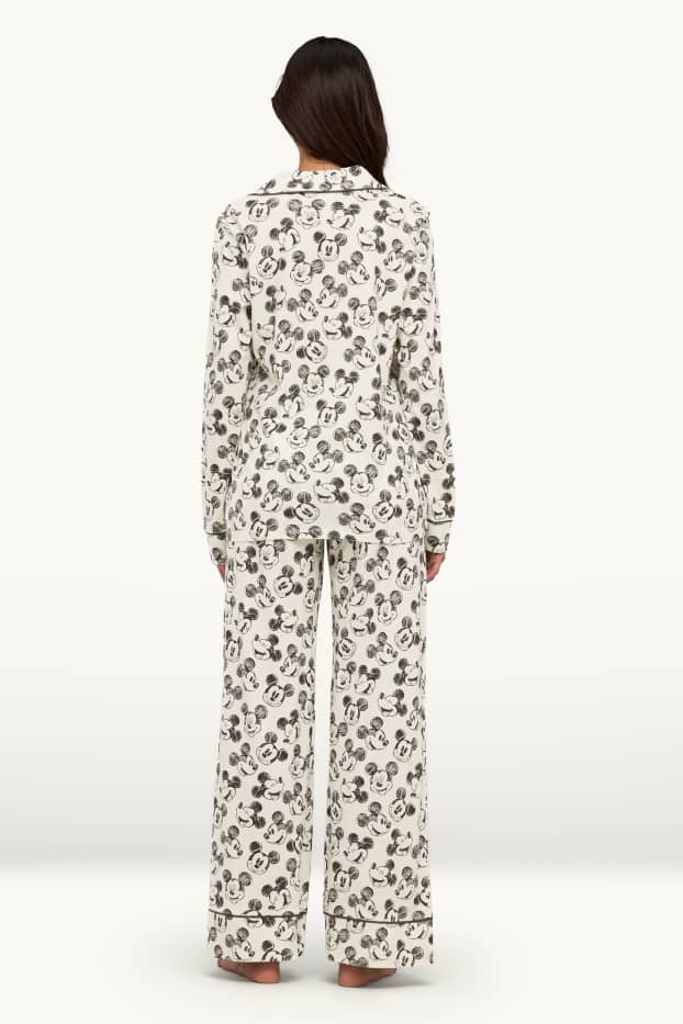 Women - Pyjamas - Mickey Mouse - white / black