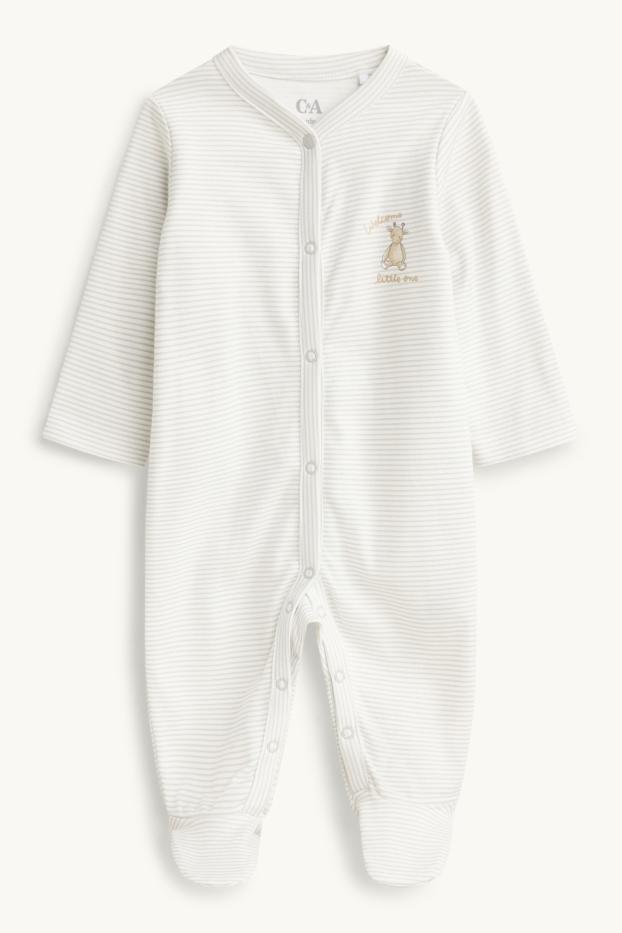 Unisex - Pyžamo pro miminka - bílá/šedá