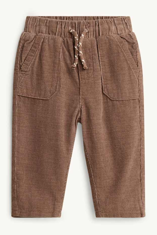 Bébés garçons - Pantalon chaud en velours côtelé pour bébé - marron
