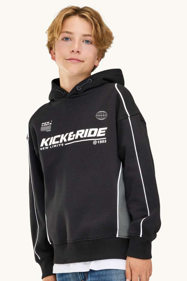 Copii - Băieți - Hanorac - negru / gri