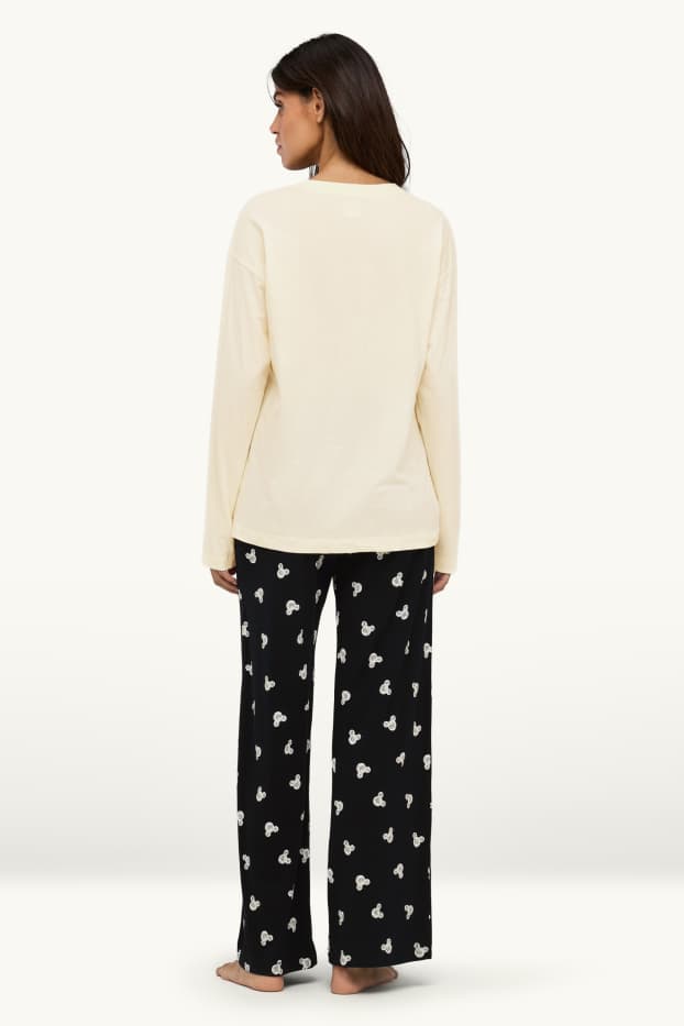 Femei - Pijama - Mickey Mouse - alb / negru