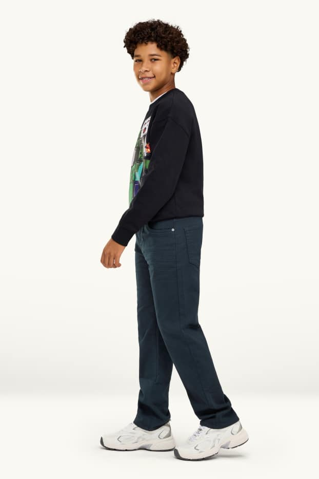 Nen - Straight Jeans - texans tèrmics - petroli