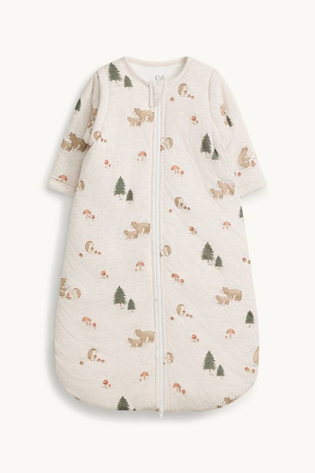 Bébés garçons - Animaux de la forêt - gigoteuse - 6-18 mois - 3,0 TOG - beige