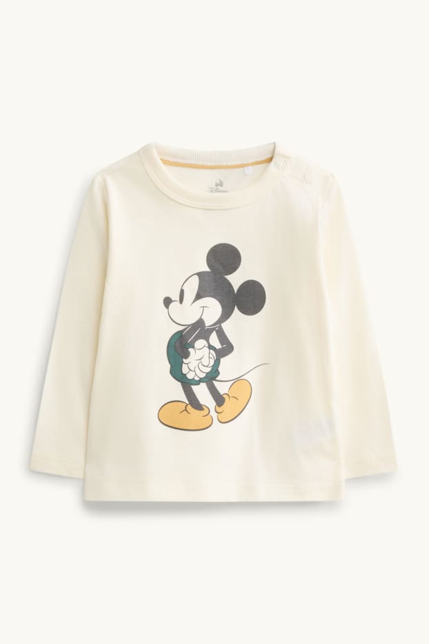 Bébés garçons - Mickey Mouse - ensemble pour bébé - 3 pièces - gris / beige