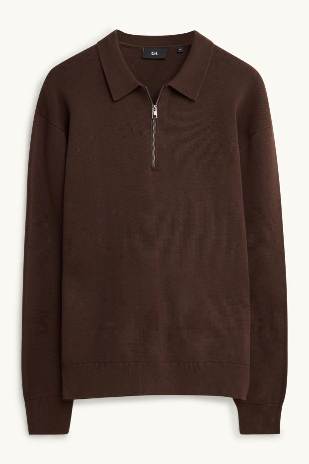 Herren - Pullover - dunkelbraun