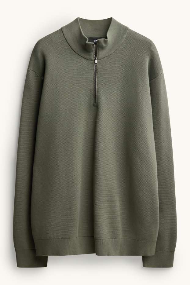 Herren - Pullover - khaki
