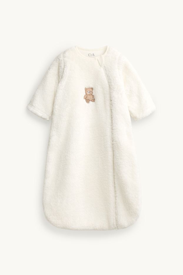 Neonate - Orsacchiotto - sacco nanna per neonati - 6-18 mesi - 2,5 TOG - bianco crema