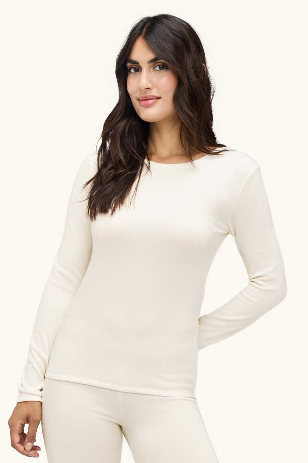 Donna - Sottogiacca termica - THERMOLITE® - bianco crema