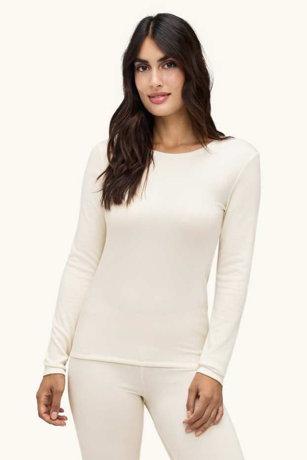 Donna - Sottogiacca termica - THERMOLITE® - bianco crema