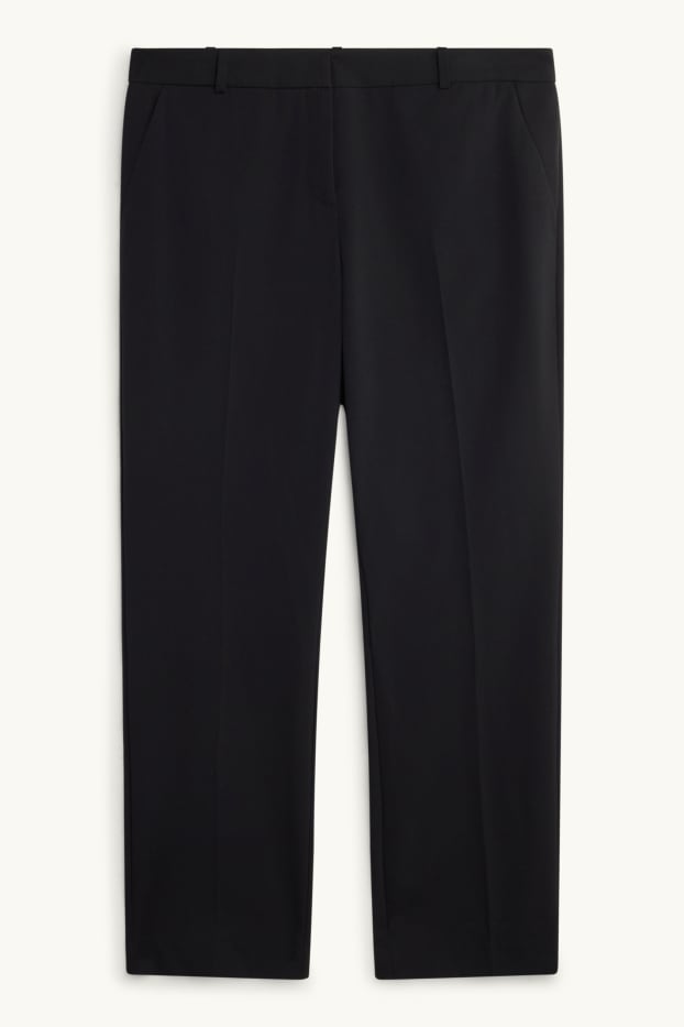 Donna - Pantaloni business - vita media - straight fit - Mix & Match - nero