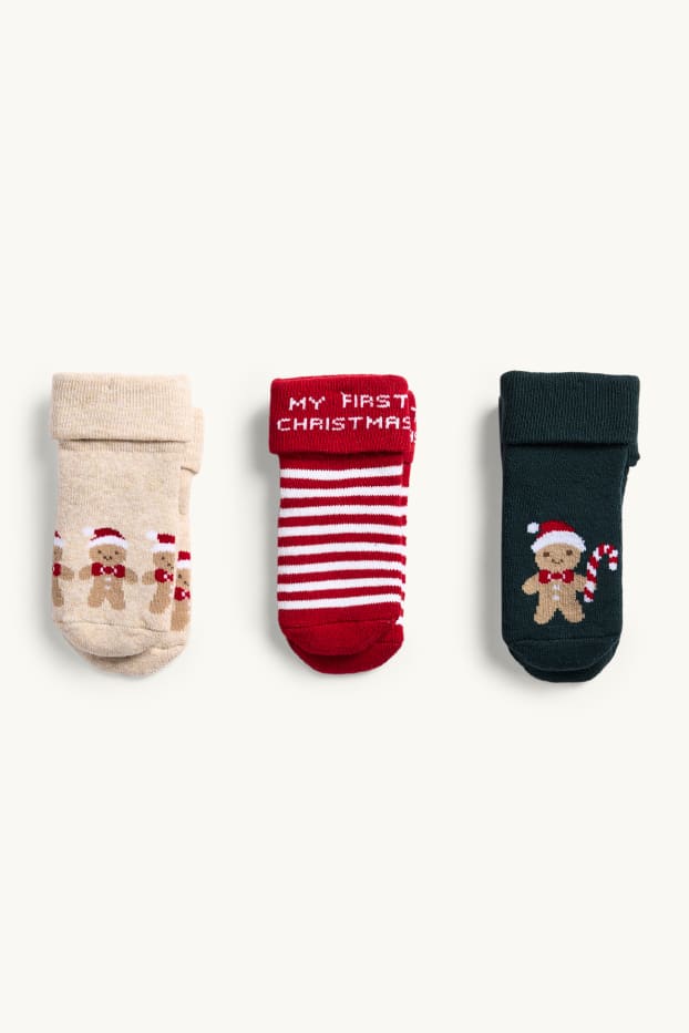 Baby Girls - Newborn socks - red