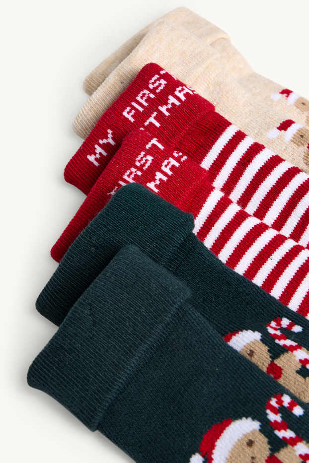 Baby Girls - Newborn socks - red