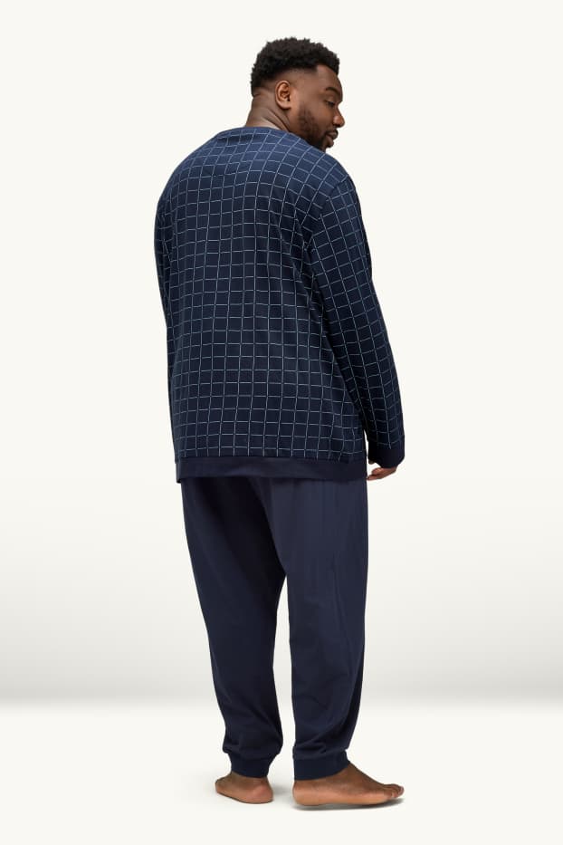 Herren - Pyjama - dunkelblau