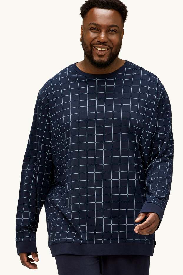 Herren - Pyjama - dunkelblau