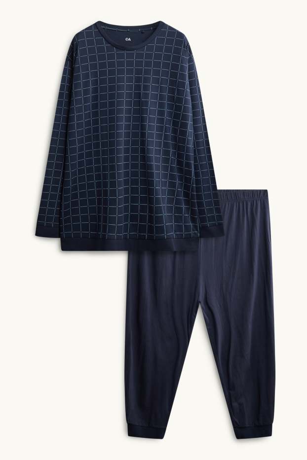 Herren - Pyjama - dunkelblau