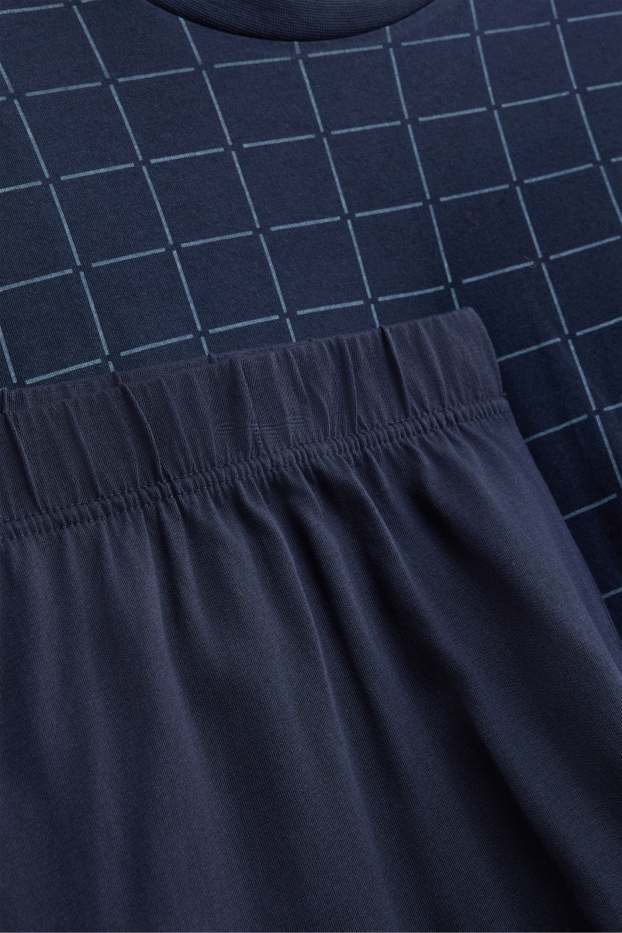 Herren - Pyjama - dunkelblau