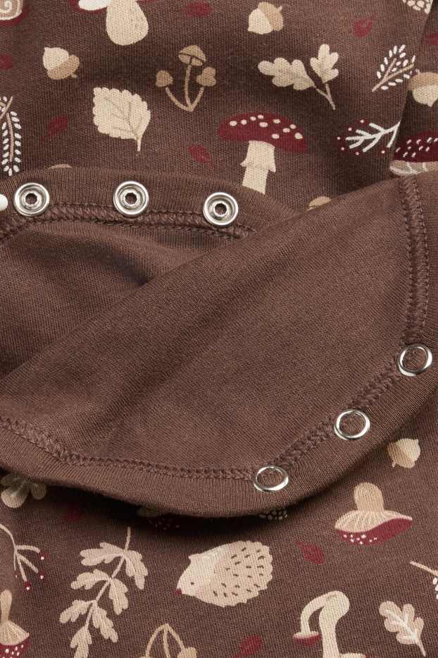 Unisexe - Lot de 5 - automne - bodys bébé - beige / marron