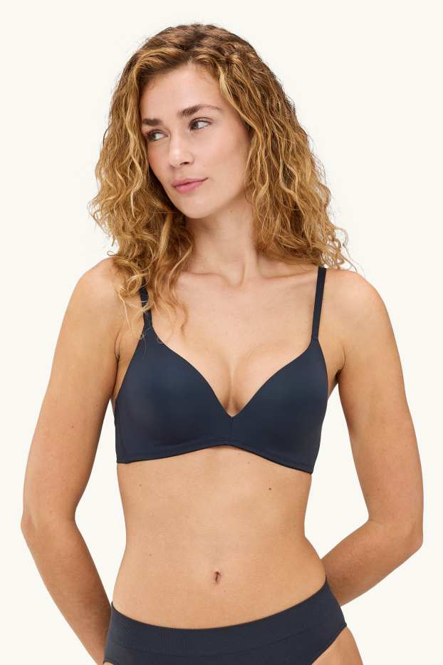 Damen - Multipack 2er - BH ohne Bügel - wattiert - beige