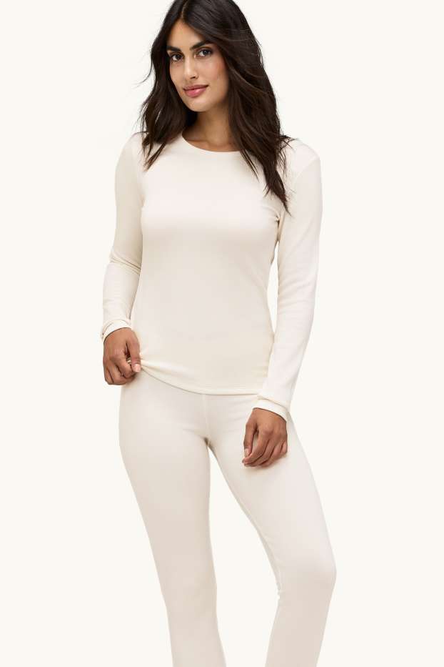 Damen - Thermo-Unterziehhose - THERMOLITE® - cremeweiß