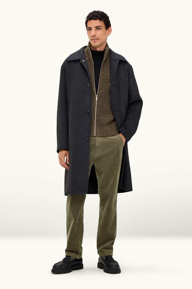 Herren - Cord-Chino - Regular Fit - dunkelgrün