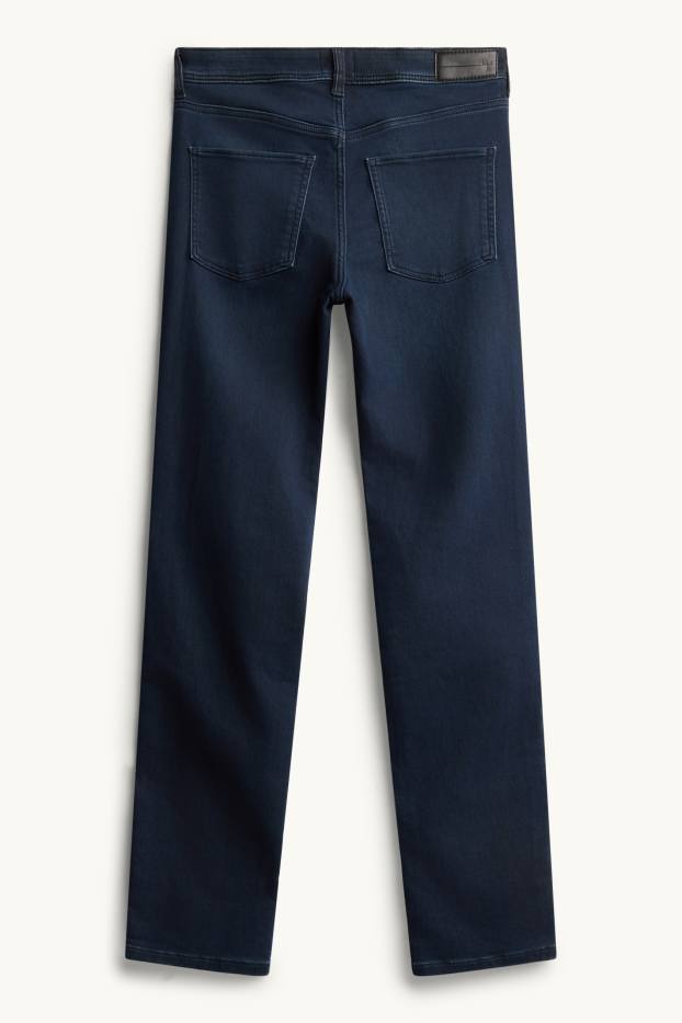 Femei - Pantaloni cu 5 buzunare - denim-albastru închis