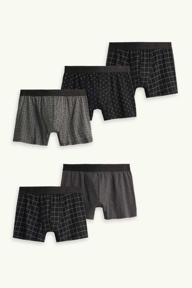 Home - Paquet de 5 - calçotets trunk - negre