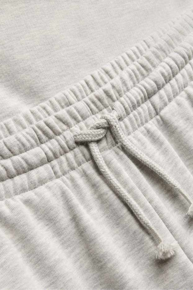 Copii - Fete - Pantaloni de trening - gri / roșu închis