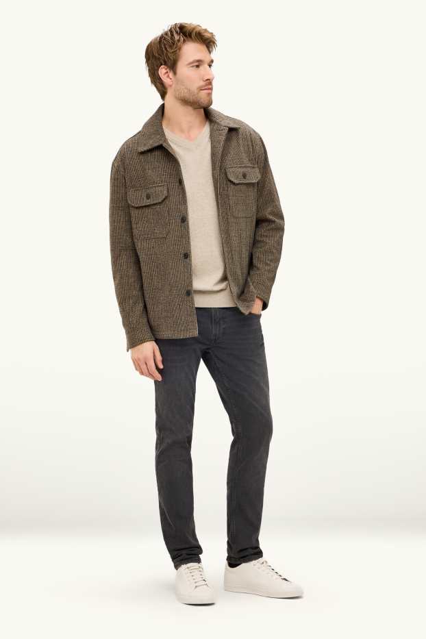 Herren - Skinny Jeans - jeansgrau