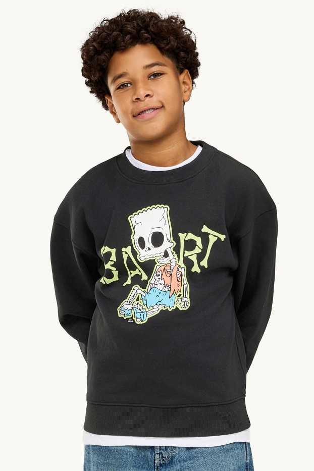 Children Boys - Halloween - The Simpsons - sweatshirt - black