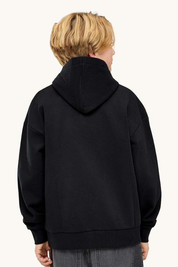 Enfants garçons - Tête de mort - sweat à capuche - noir