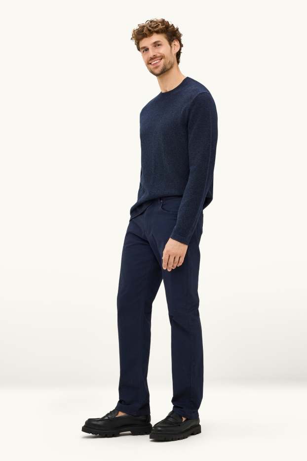 Men - Thermal trousers - regular fit - dark blue