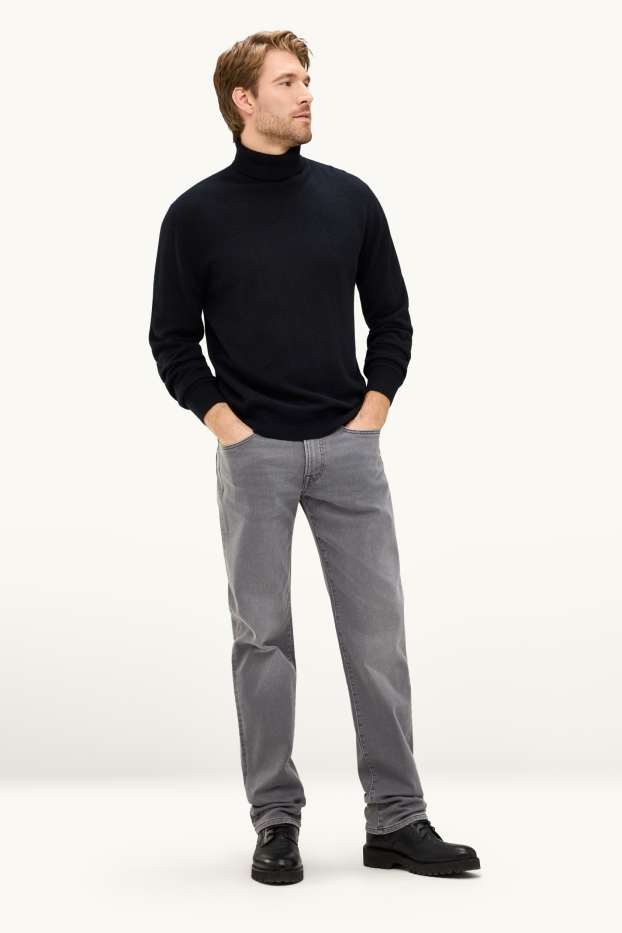 Hommes - Straight jean - jean chaud - jean gris foncé