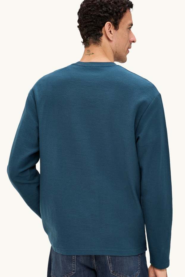 Home - Samarreta de màniga llarga - relaxed fit - blau fosc