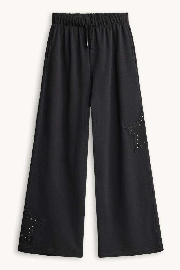 Enfants filles - Étoile - pantalon de jogging - noir