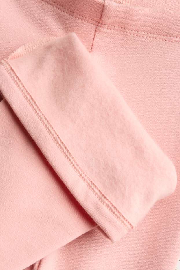 Nena - Paquet de 3 - ratolí i flor - leggings d’hivern acampanats - rosa pastel