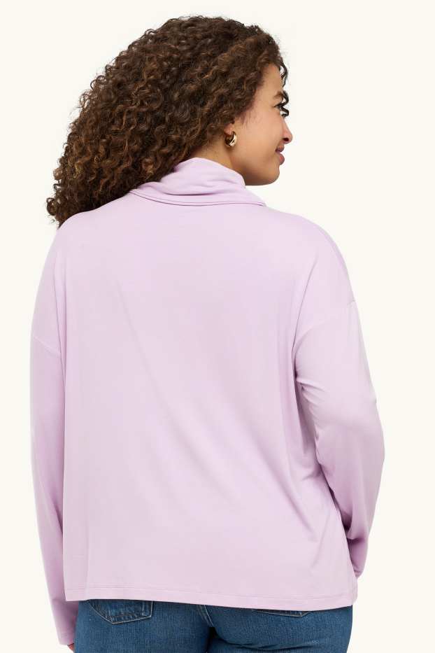 Donna - Maglia a maniche lunghe - regular fit - lilla