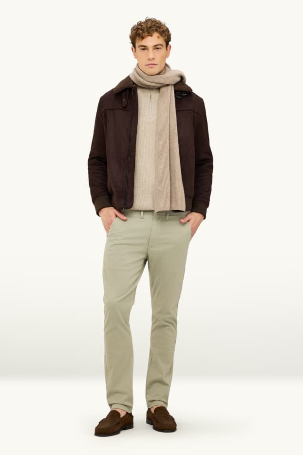 Hombre - Chinos - slim fit - Flex - verde claro
