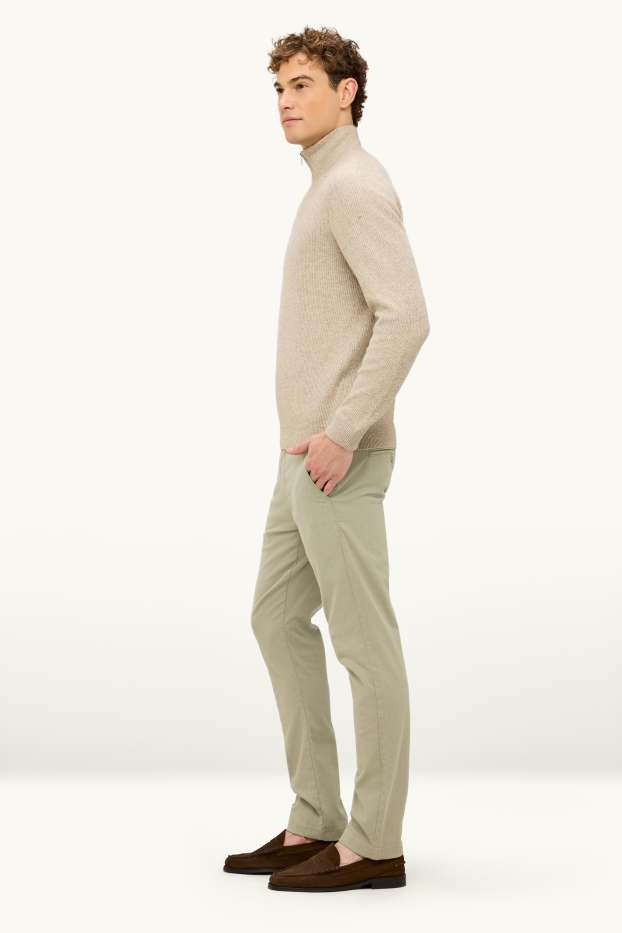 Hombre - Chinos - slim fit - Flex - verde claro