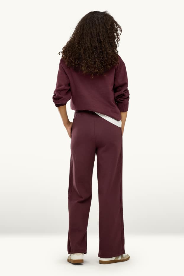 Femei - Pantaloni de trening - bordo