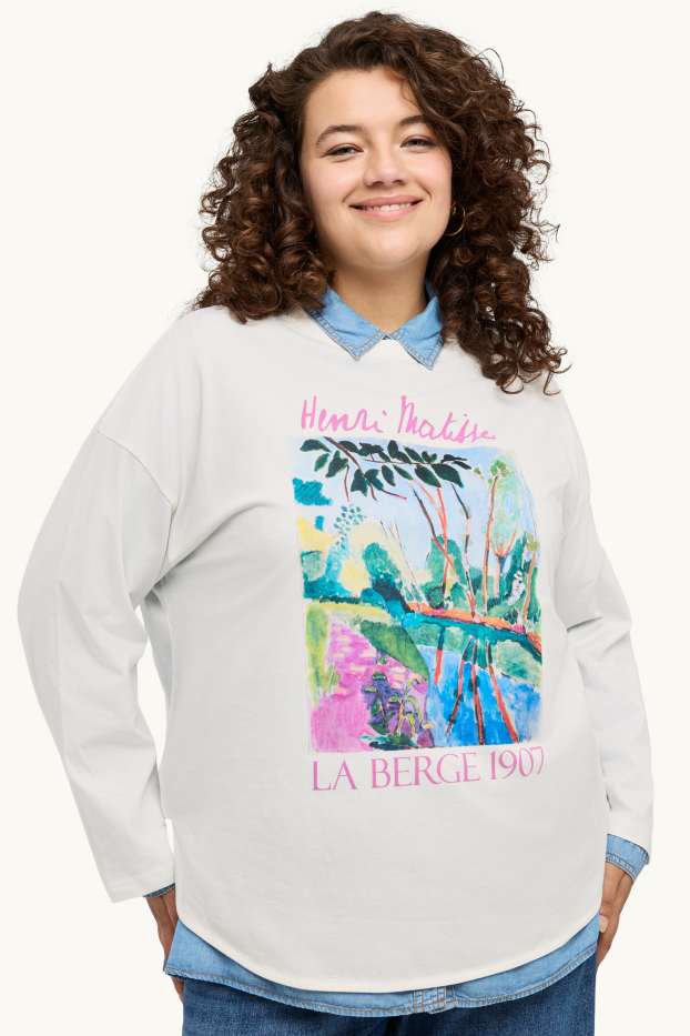 Femmes - Hauts à manches longues - relaxed fit - Henri Matisse - blanc