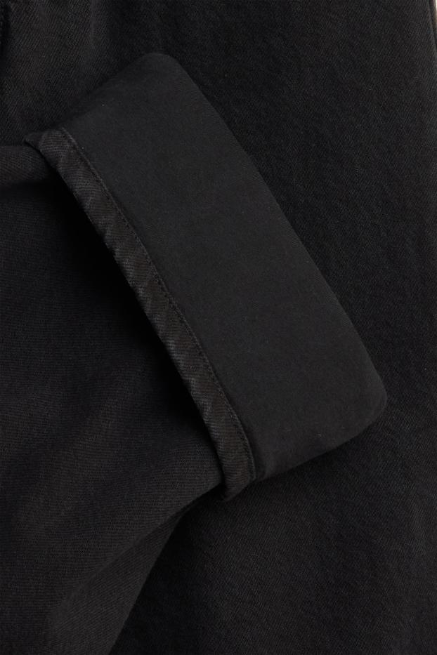 Kinder Jungen - Barrel Jeans - Thermojeans - schwarz