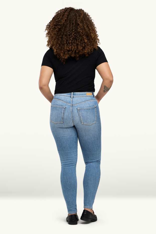 Dona - Skinny Jeans - mid waist - shaping jeans - LYCRA® ADAPTIV Fiber - texà blau
