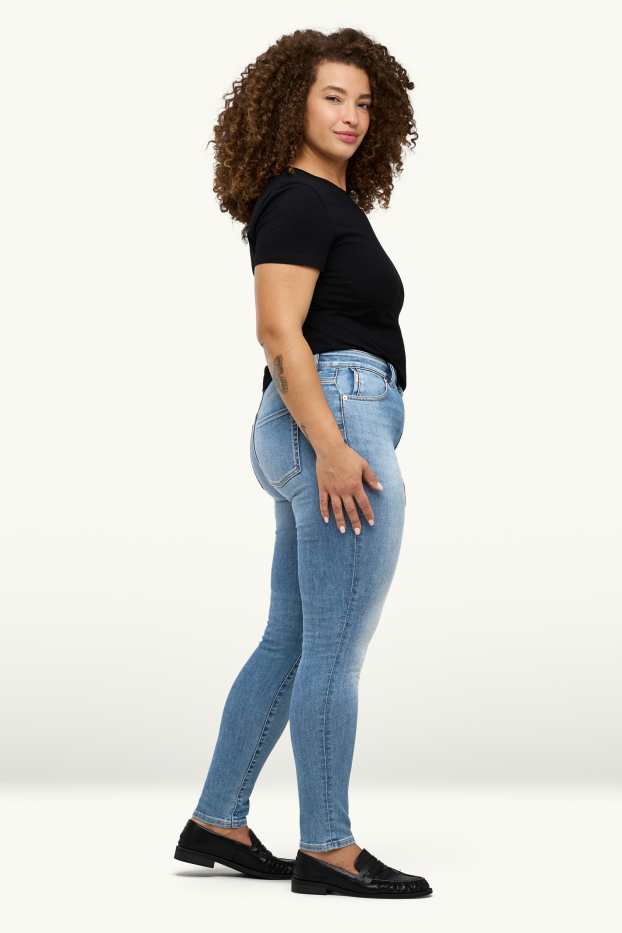 Dona - Skinny Jeans - mid waist - shaping jeans - LYCRA® ADAPTIV Fiber - texà blau