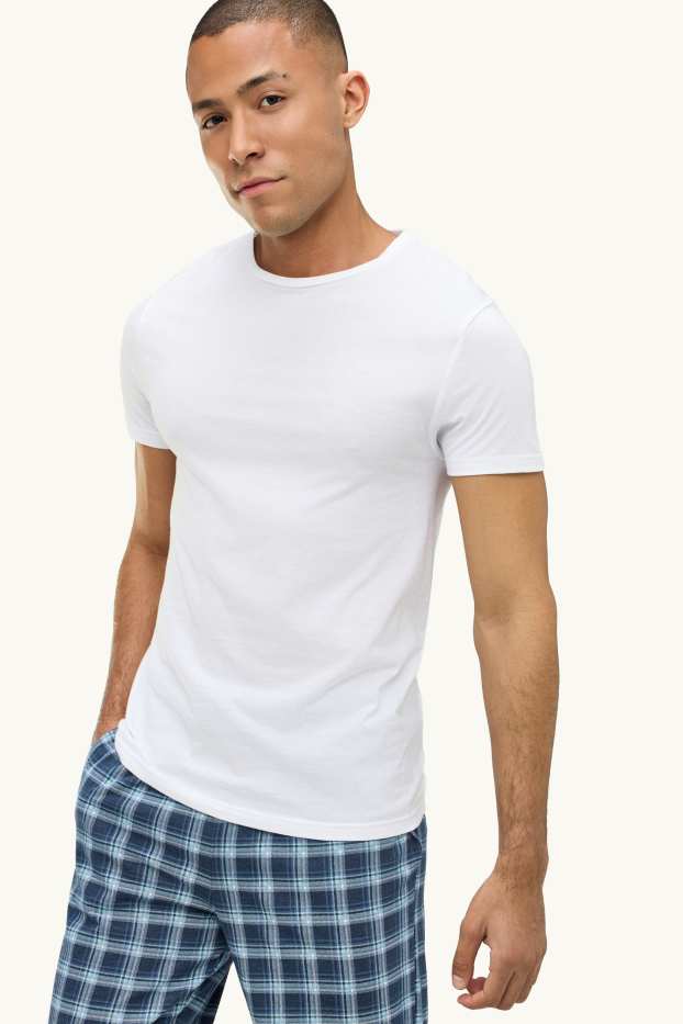 Uomo - Confezione da 2 - pantaloni pigiama - blu