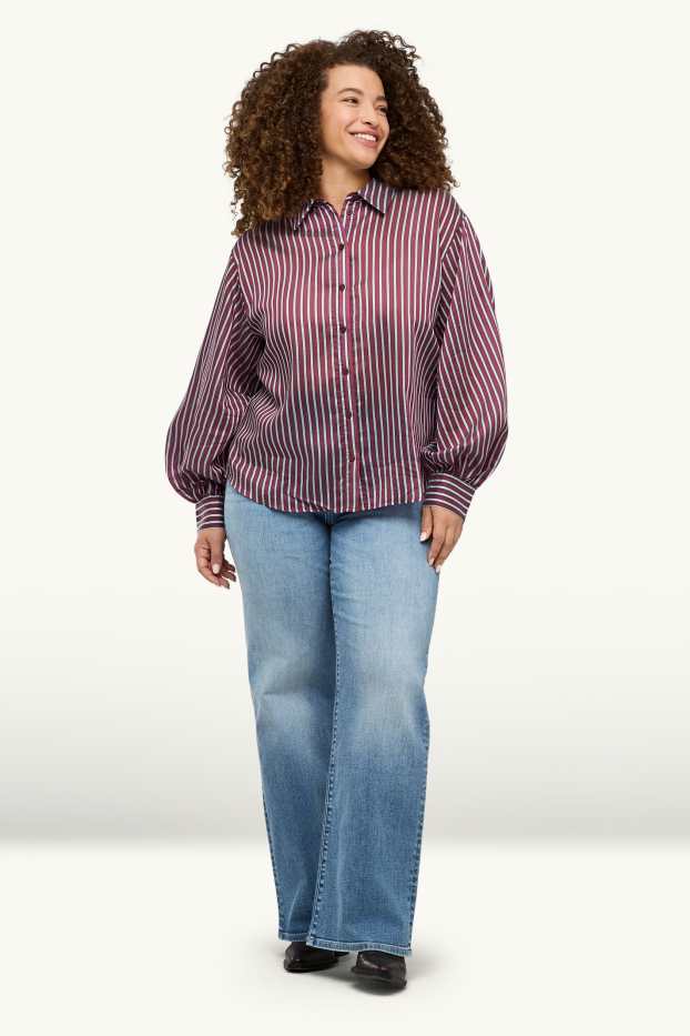 Dona - Wide leg Jeans - high waist - LYCRA® fibra ADAPTIV - texà blau