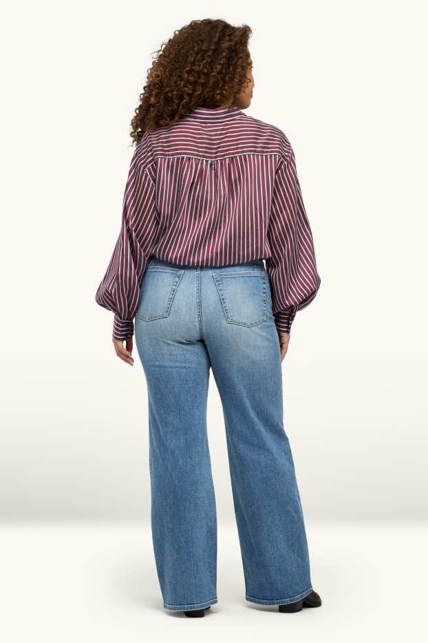 Dona - Wide leg Jeans - high waist - LYCRA® fibra ADAPTIV - texà blau